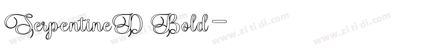 SerpentineD Bold字体转换